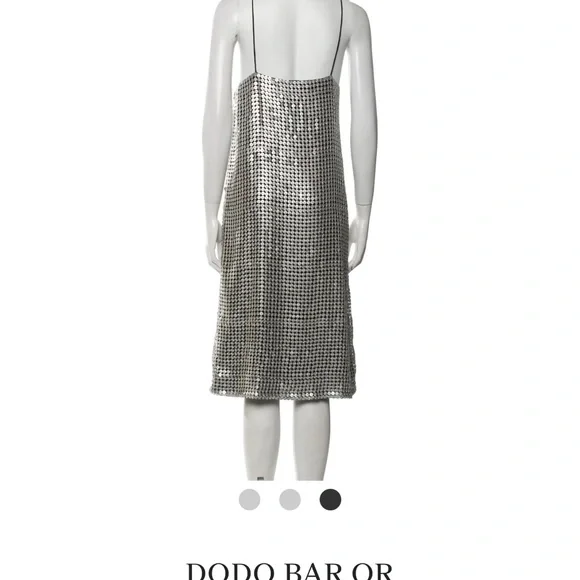 DODO BAR OR Sequin Square Neckline Midi Length Dress - Picture 3 of 3